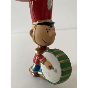 Vintage Peanuts Snoopy CHARLIE BROWN Drummer Boy Marching Band Ornament